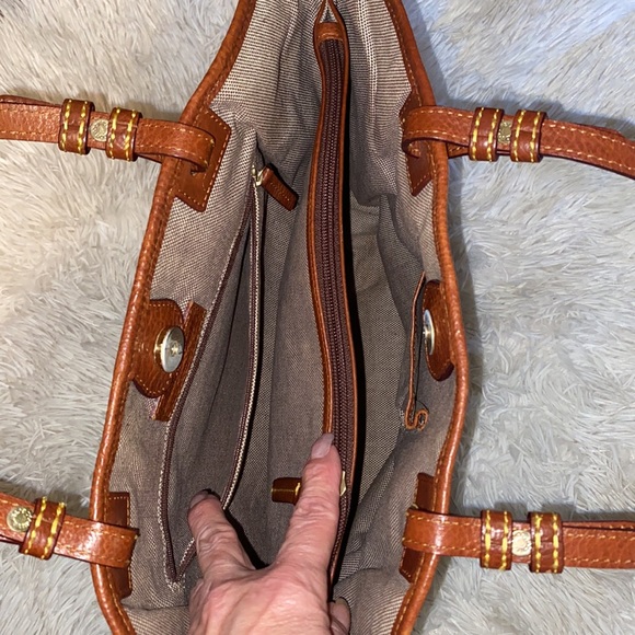 Dooney & Bourke medium size tote black brown suede leather # 20 - Picture 8 of 13